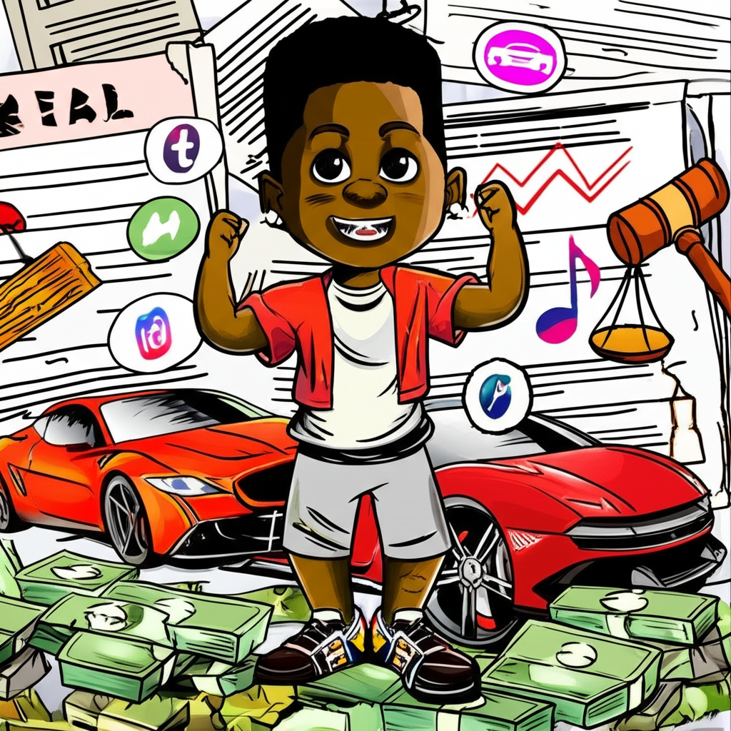 Child influencer flexing luxury amid social media, fading to legal and family turmoil