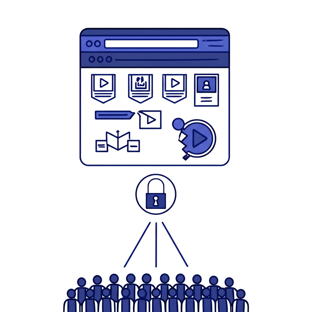 Illustration depicting exclusive content like photos, videos, and private conversations extracted without consent and shared widely, driven by desire for free access bypassing subscriptions