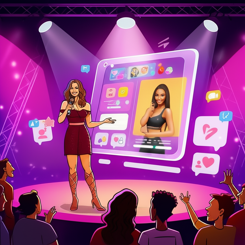 Illustration depicting Jessica Kinley's OnlyFans profile showcasing diverse visuals and interactive content for subscribers emphasizing intimate and exclusive material