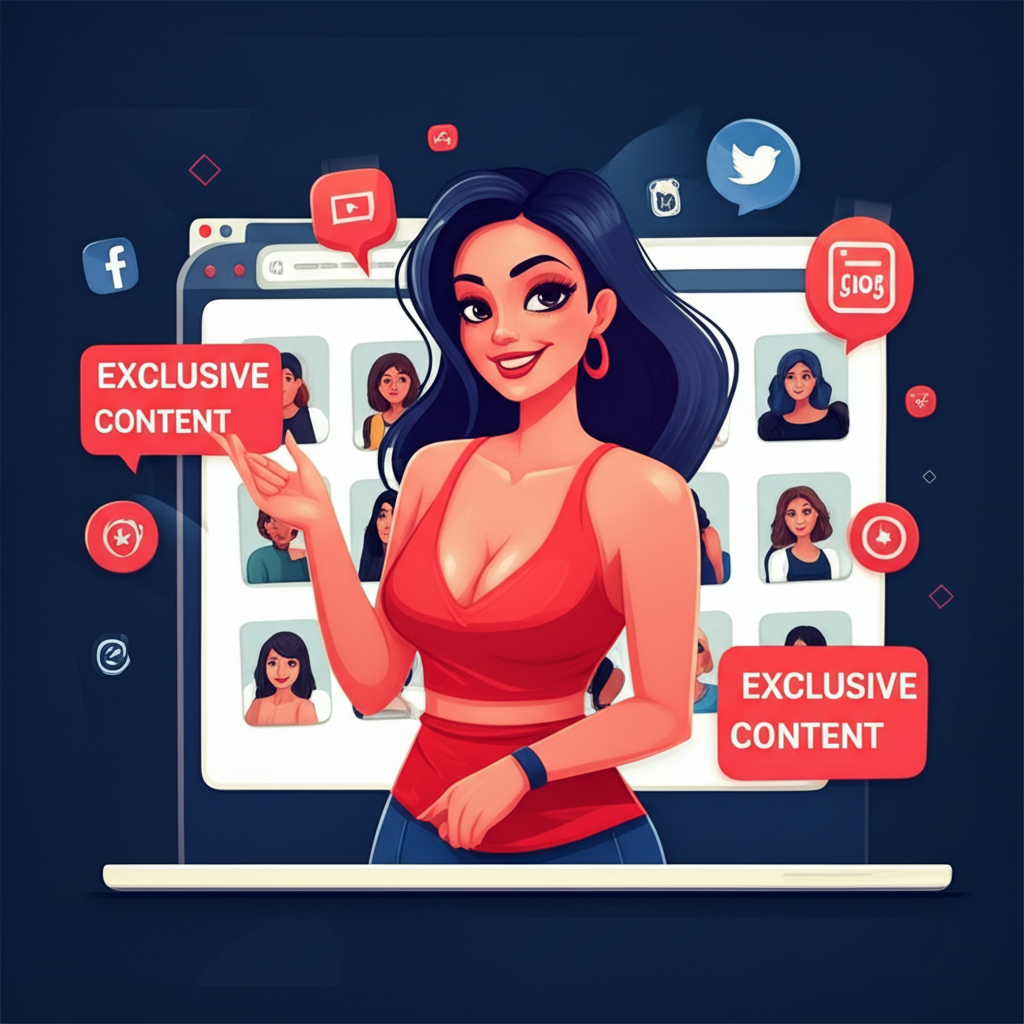 Ximena Saenz as a digital content creator engaging with online audience on OnlyFans