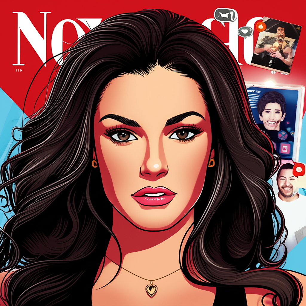 Gillian Nation as an American model rising from traditional print to digital fame, showcasing bold self-presentation and career evolution