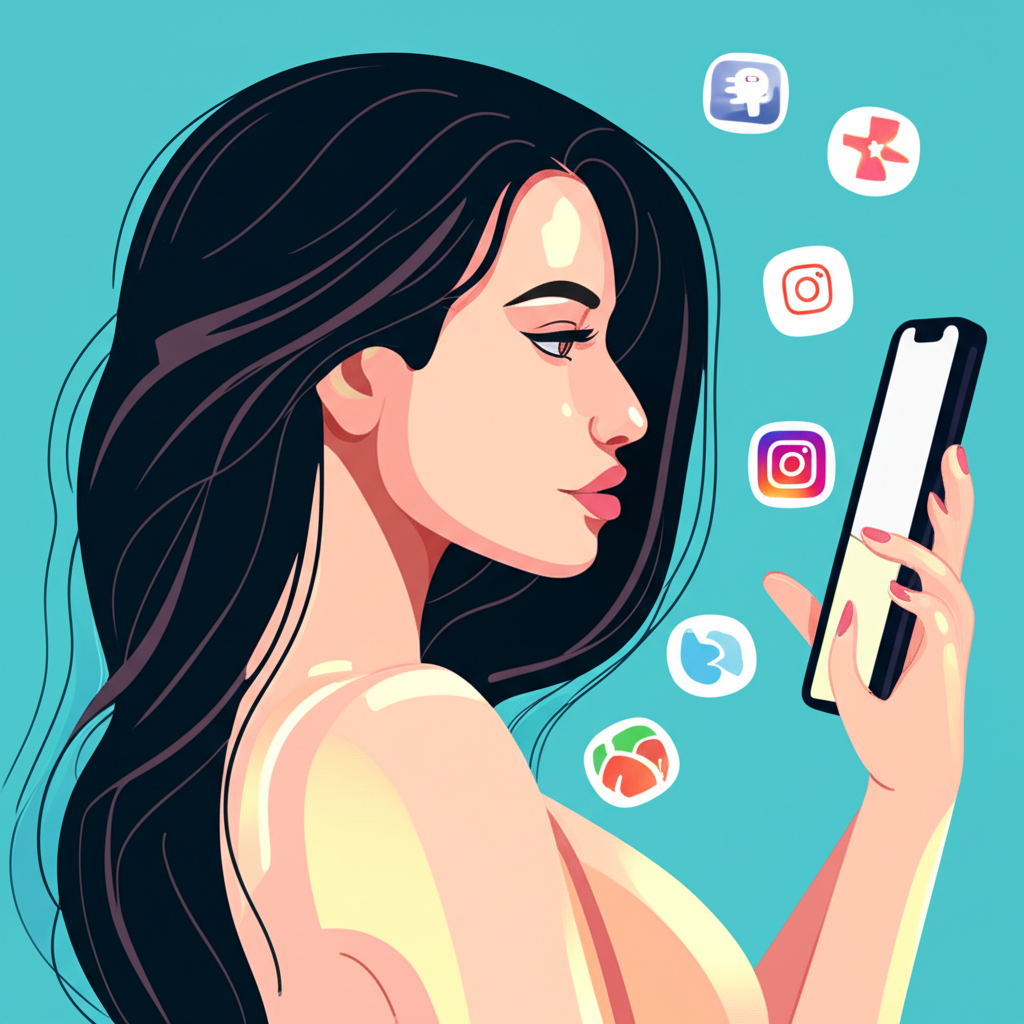 A profile of Caleigh Mackenzie as a fitness model and influencer cultivating a notable online presence on social media platforms and subscription services like OnlyFans to monetize exclusive content an illustration of a digital creator's journey