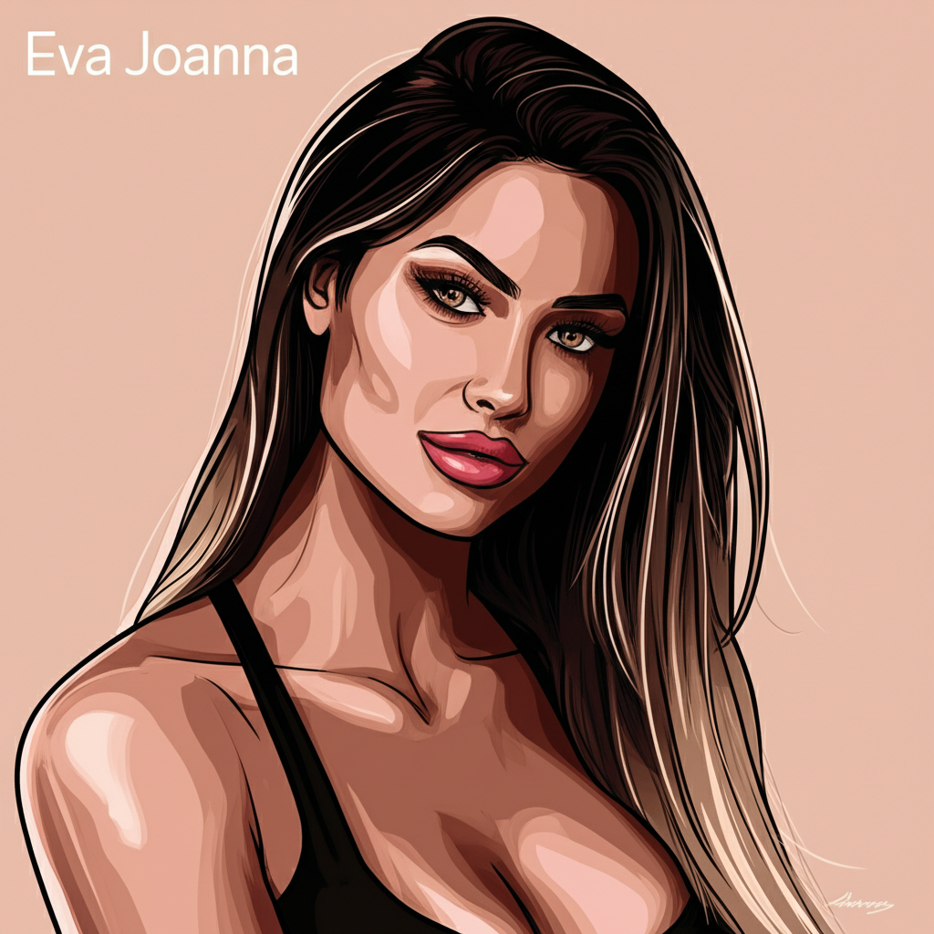 Eva Joanna an OnlyFans model and content creator with a prominent digital presence focused on fitness cultivating an exclusive community on her platform illustration style