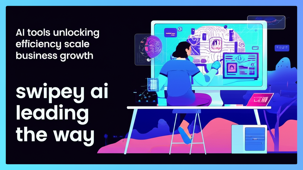 Content creator working with AI assistant at a futuristic desk, illustrating digital transformation in content creation