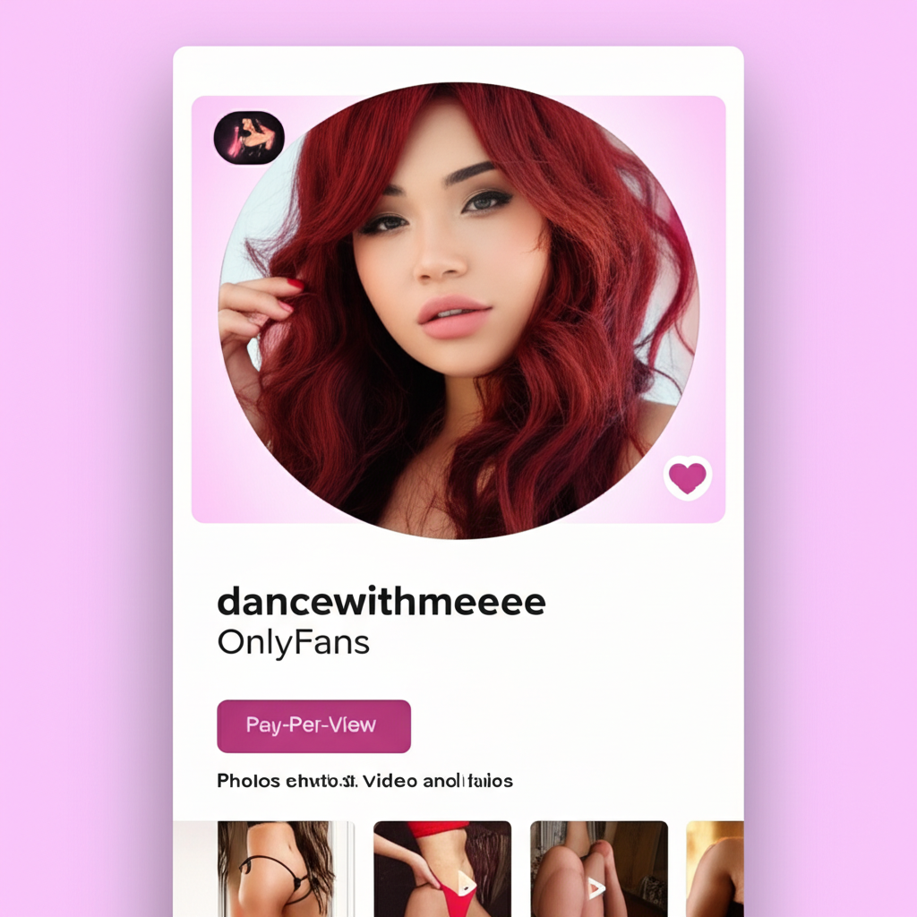 Illustration of dancewithmeeee's OnlyFans profile delivering a range of exclusive adult content including photos and videos often featuring explicit material and pay-per-view items
