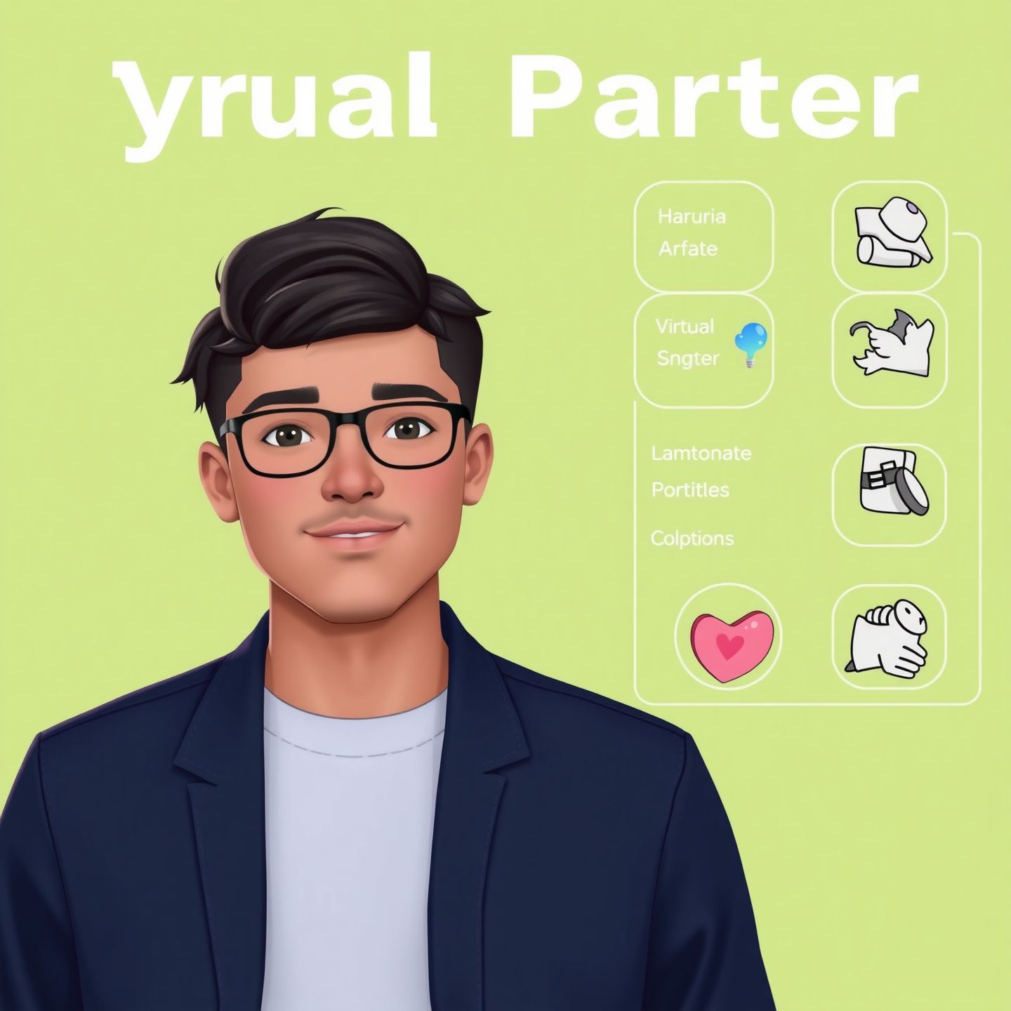 An individual personalizing a virtual partner with extensive customization options for physical appearance vocal characteristics and intricate personality traits fostering a strong sense of ownership and connection