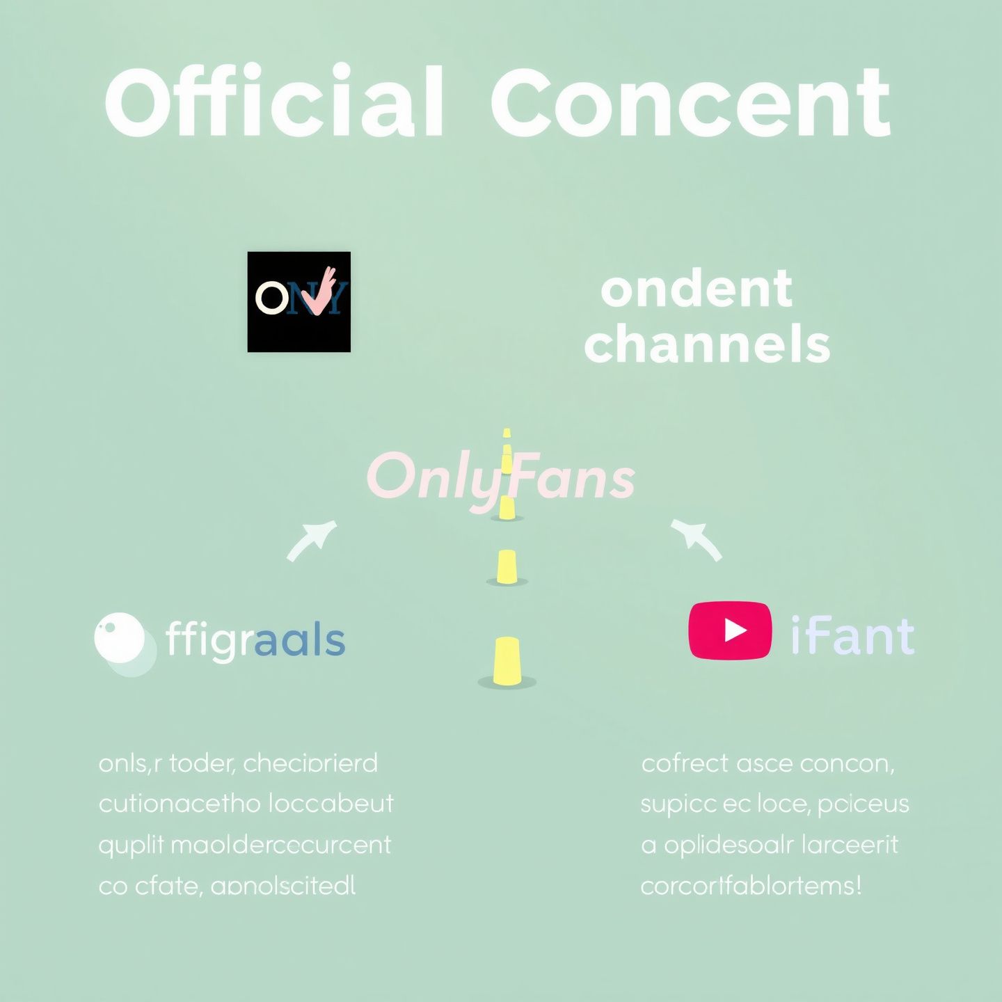 A visual metaphor showing a clear path to official content channels like OnlyFans symbolizing direct access to authentic and high-quality material from Cece Rose supporting her as a content creator