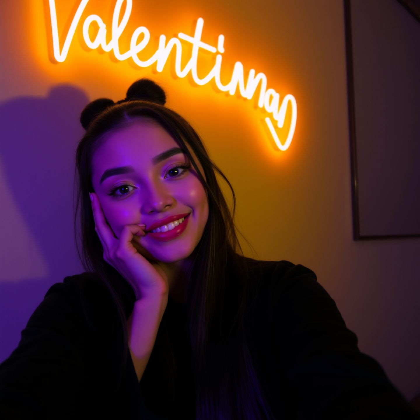 A charismatic digital creator Urgirlvalentina interacting with a diverse audience across multiple social media platforms like Instagram TikTok and Twitter showcasing her engaging public persona and aesthetic that built a substantial following