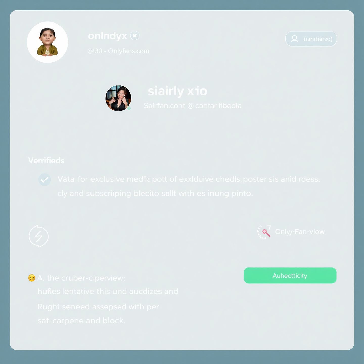 A detailed illustration of an official OnlyFans profile page featuring the verified username siarlyxo with a clear URL onlyfanscom displaying a curated collection of exclusive media posts photos and videos alongside a visible subscription cost pay-per-view options and a prominent authenticity checkmark