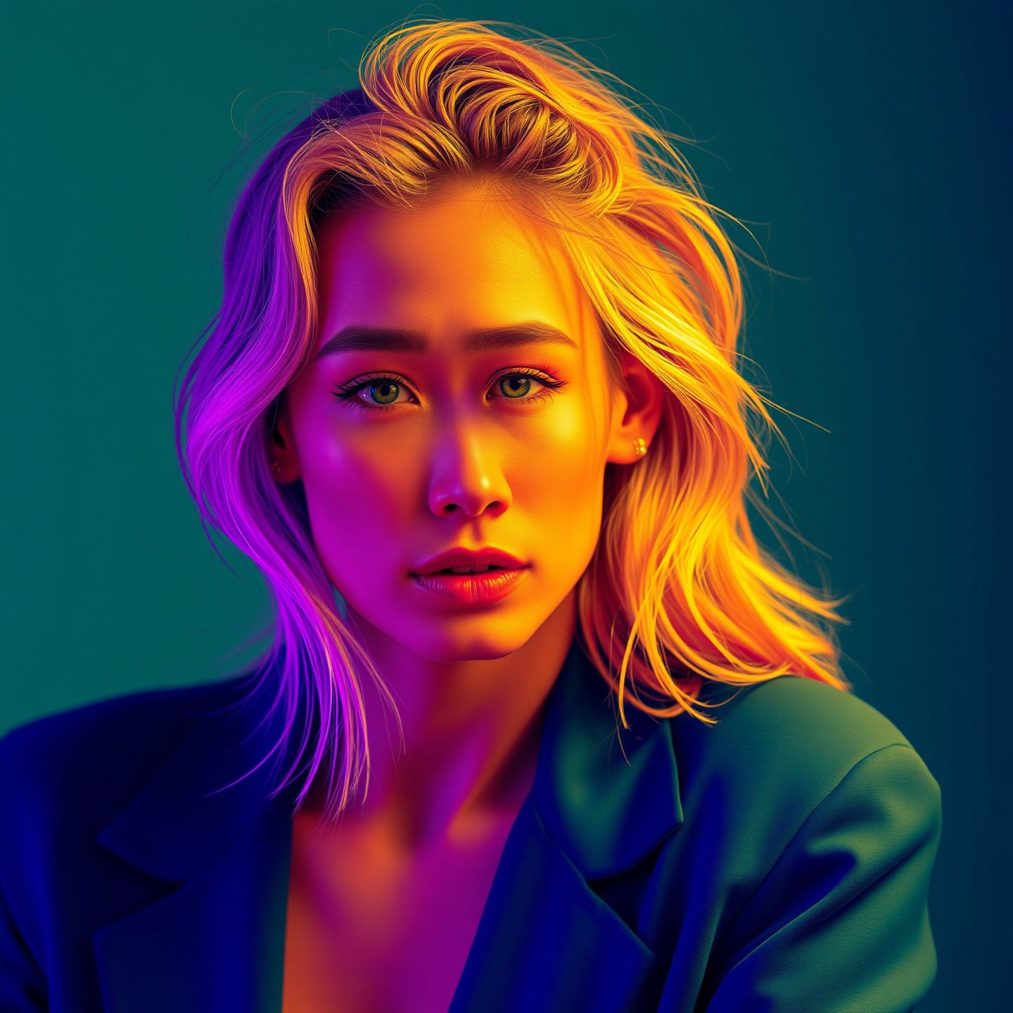 A vibrant digital portrait of Grace Boor, a prominent model and influencer, captivating audiences with lifestyle and fashion content across Instagram and X, subtly hinting at the widespread online search for 'nude' content in the background a stylized representation of digital trends