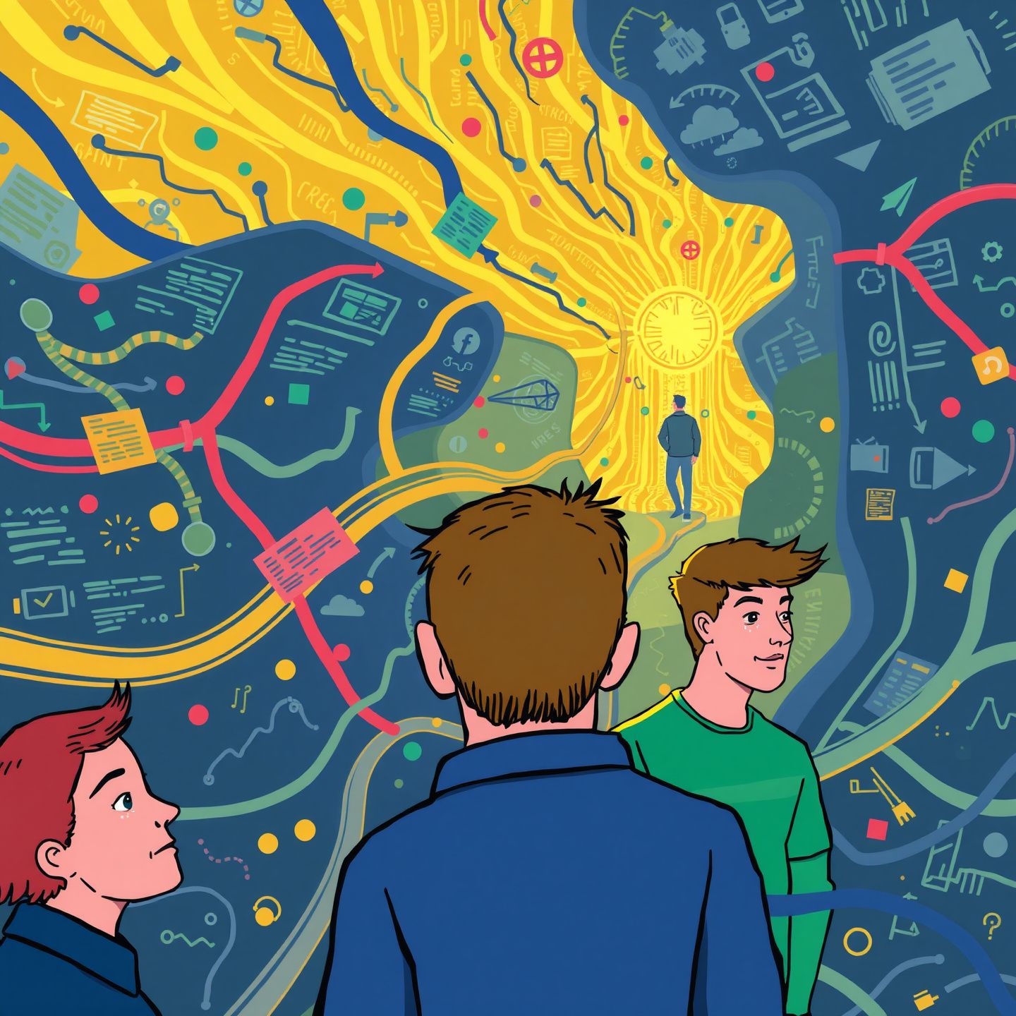 Vibrant digital landscape illustrating rapid information flow and public curiosity around Harley Haisley leaks