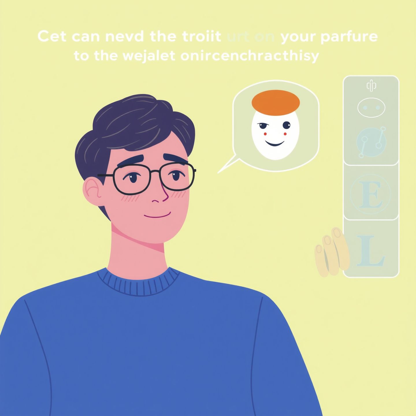 An illustration of a user customizing an AI companion's personality and appearance in a safe nonjudgmental digital space with realistic emotional modeling enhancing the connection a blend of human and digital elements